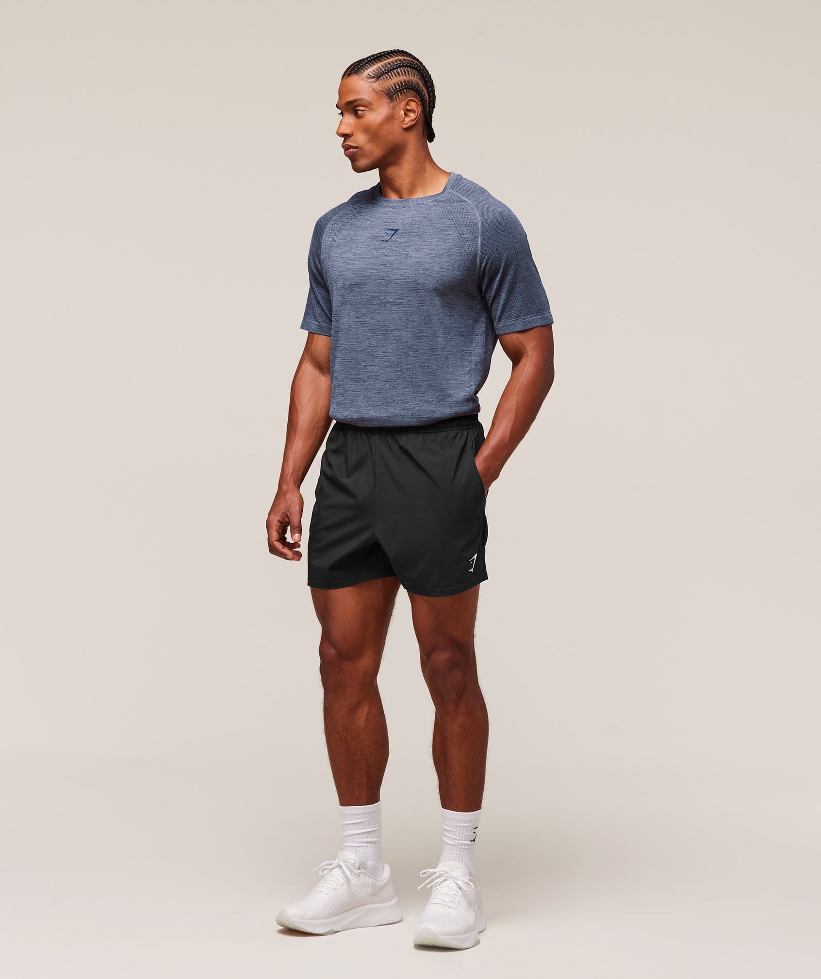 Gymshark Versatile Seamless T-Shirt Iron Blue