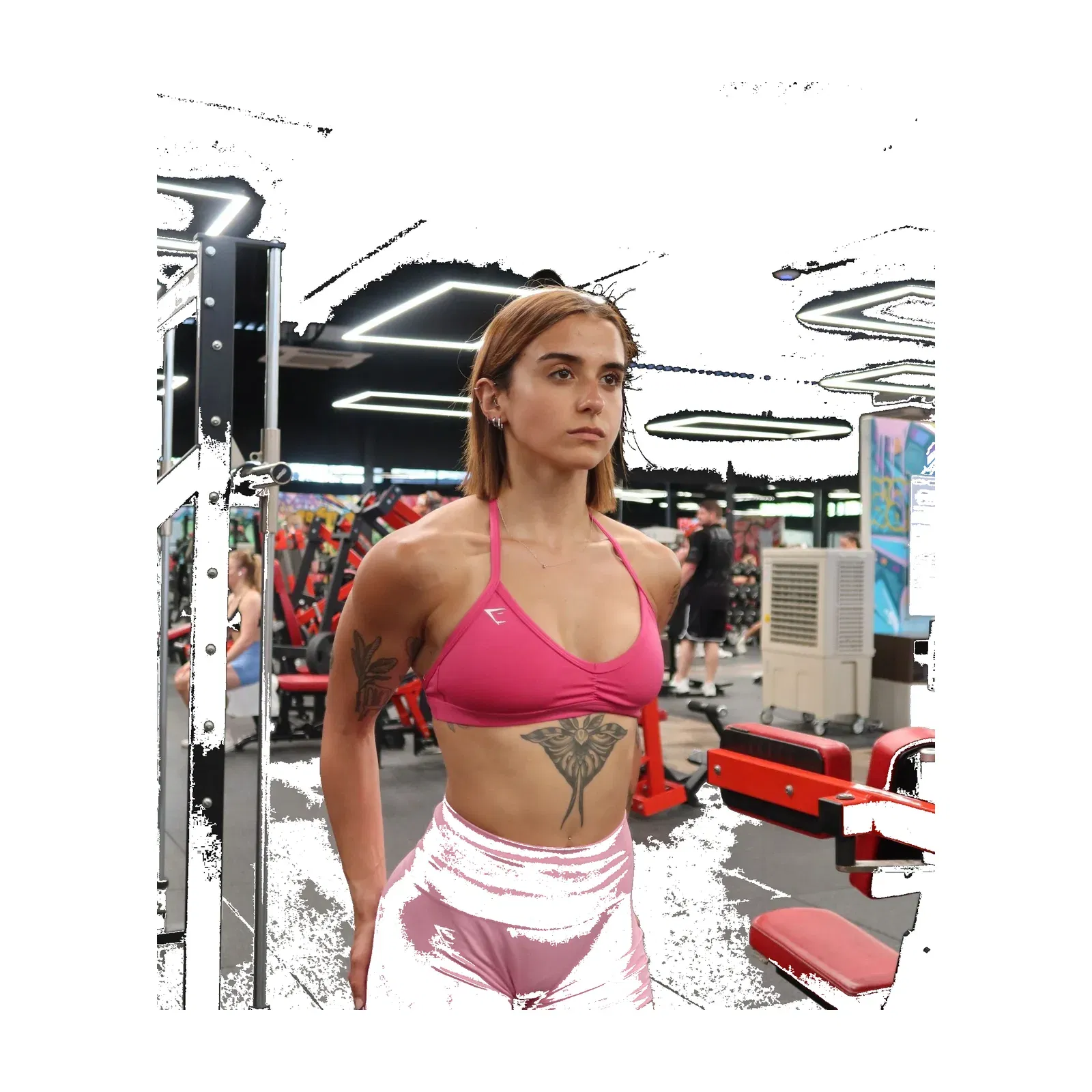 Women's Gymshark Minimal Sports Bra Electric Pink