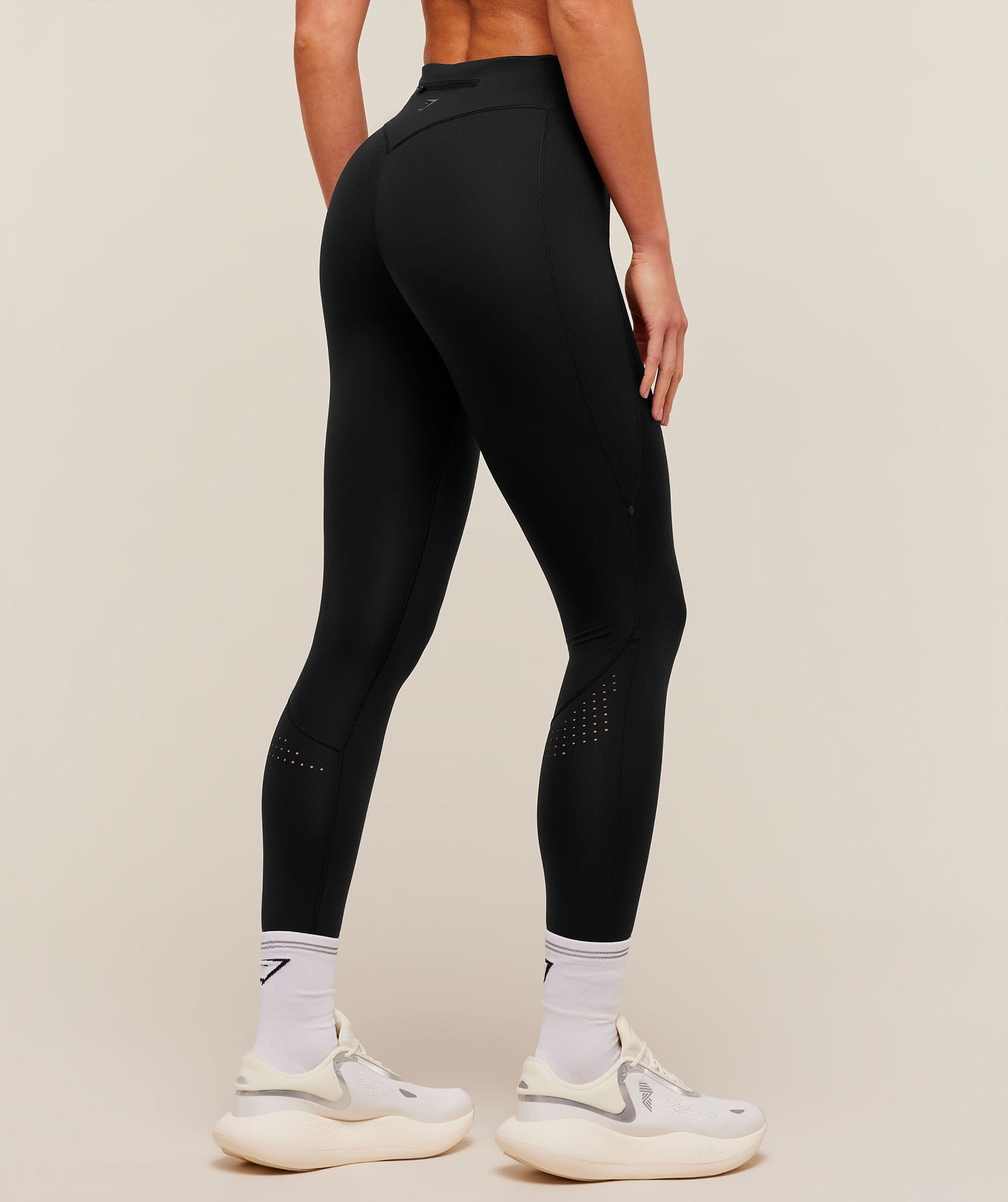 Women's Gymshark Running Elite Leggings Camo Brown