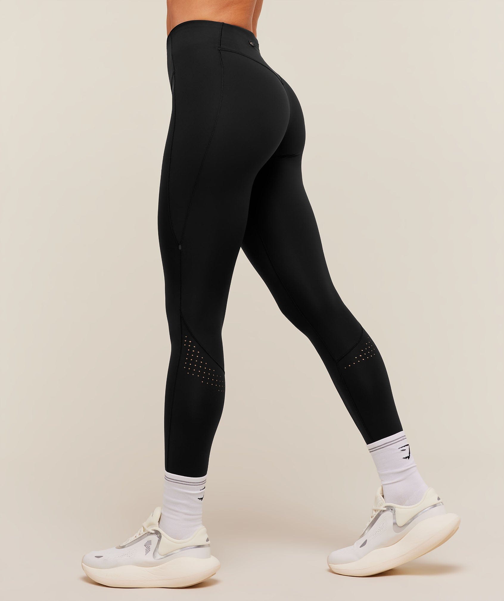 Women's Gymshark Running Elite Leggings Camo Brown