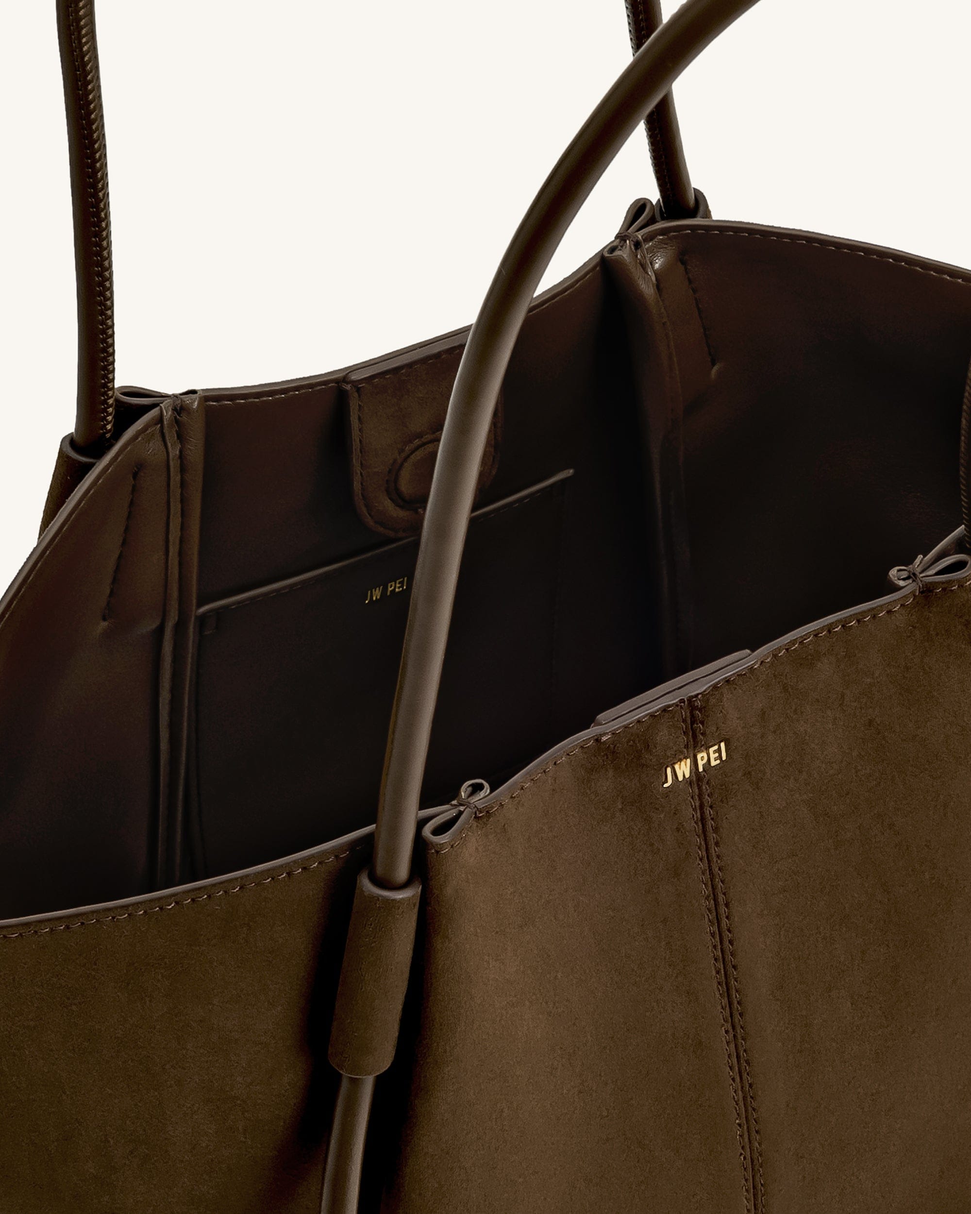 Jw Pei Nala Wide Tote Bag Mocha Brown