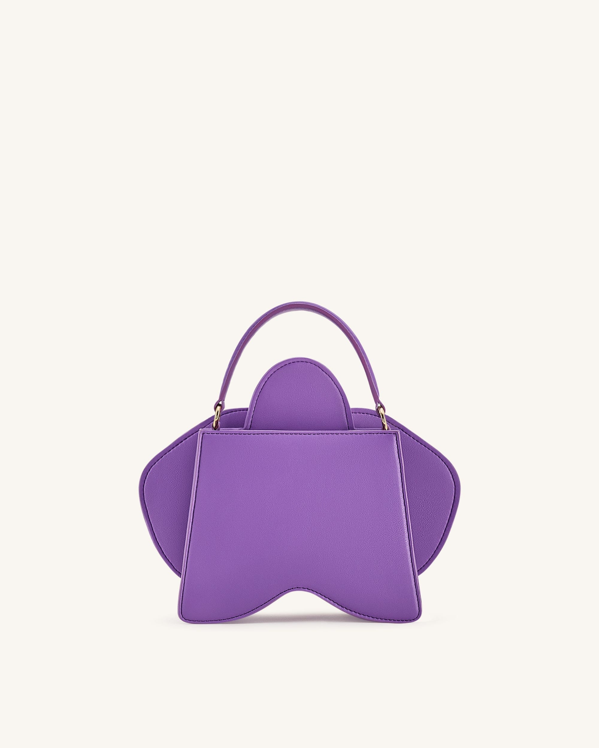 Jw Pei Flora Orchid Shaped Top Handle Bag Purple
