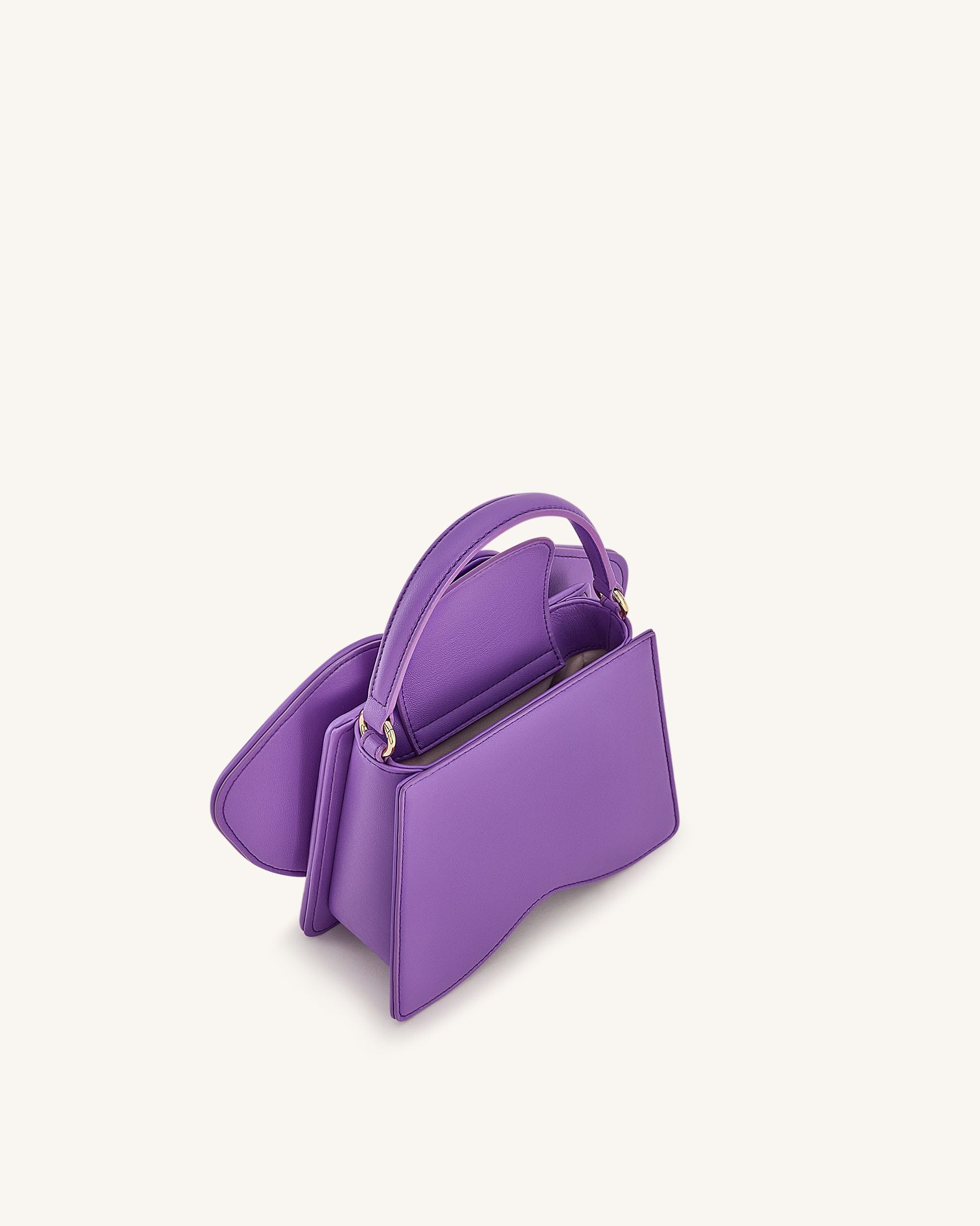 Jw Pei Flora Orchid Shaped Top Handle Bag Purple