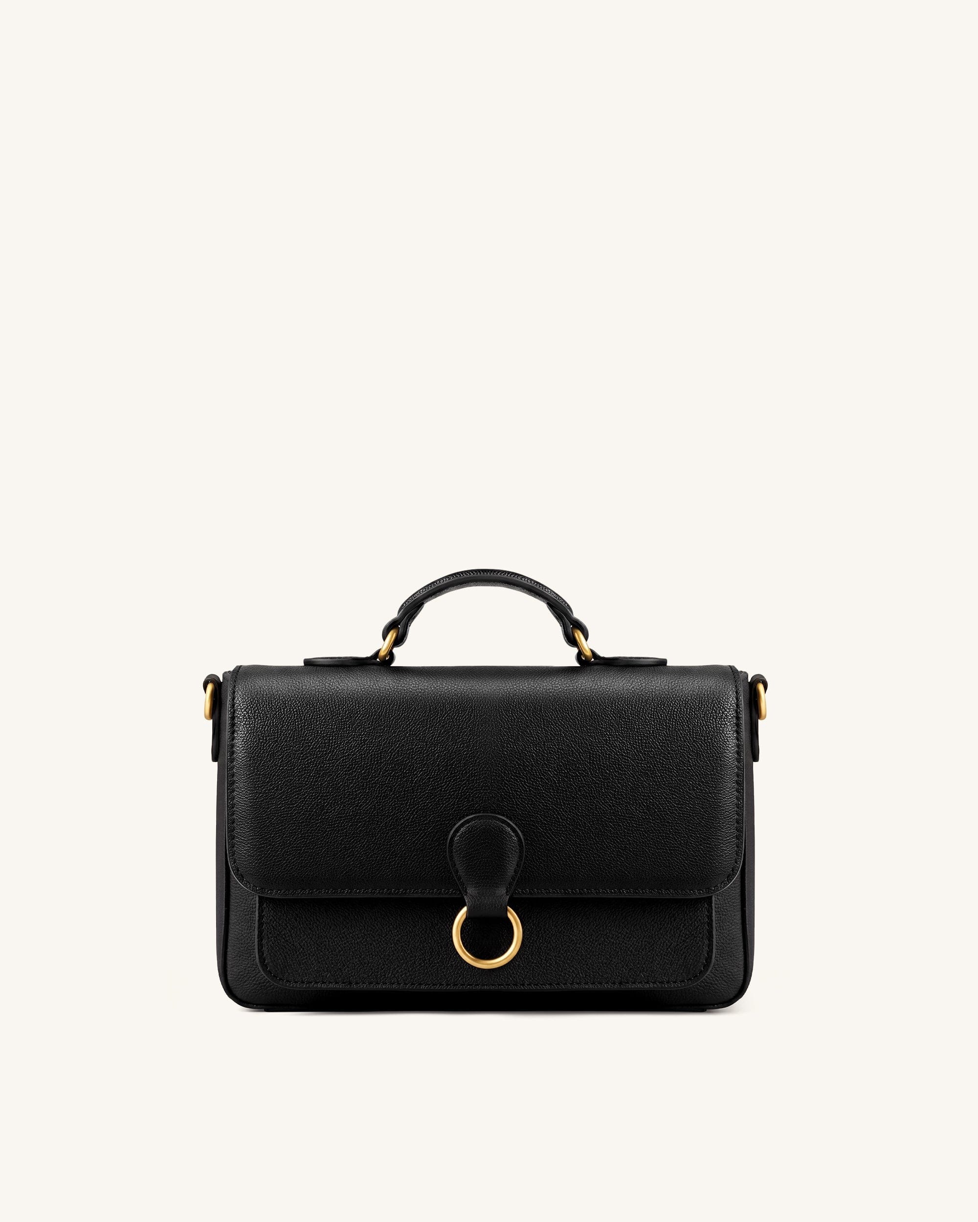 Jw Pei Mirelle Pebbled Top Handle Satchel Black