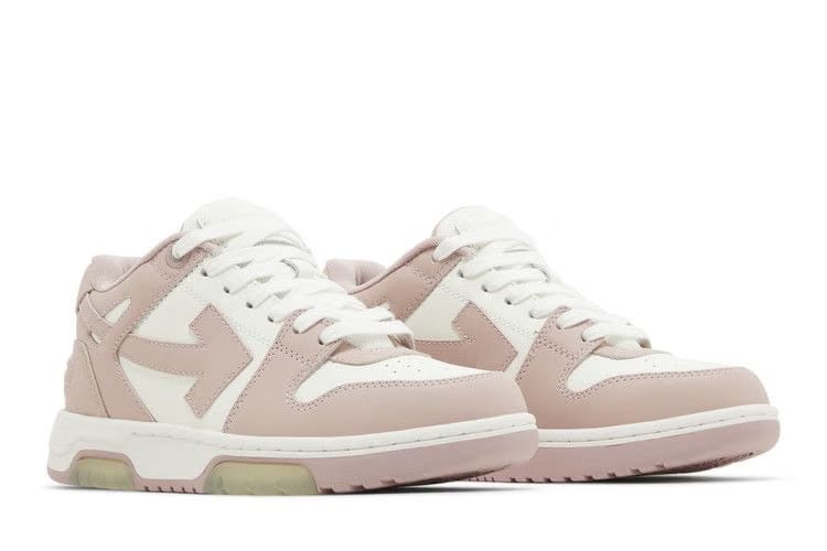 OFF-WHITE OUT OF OFFICE CALF LEATHER WHITE PINK (W)