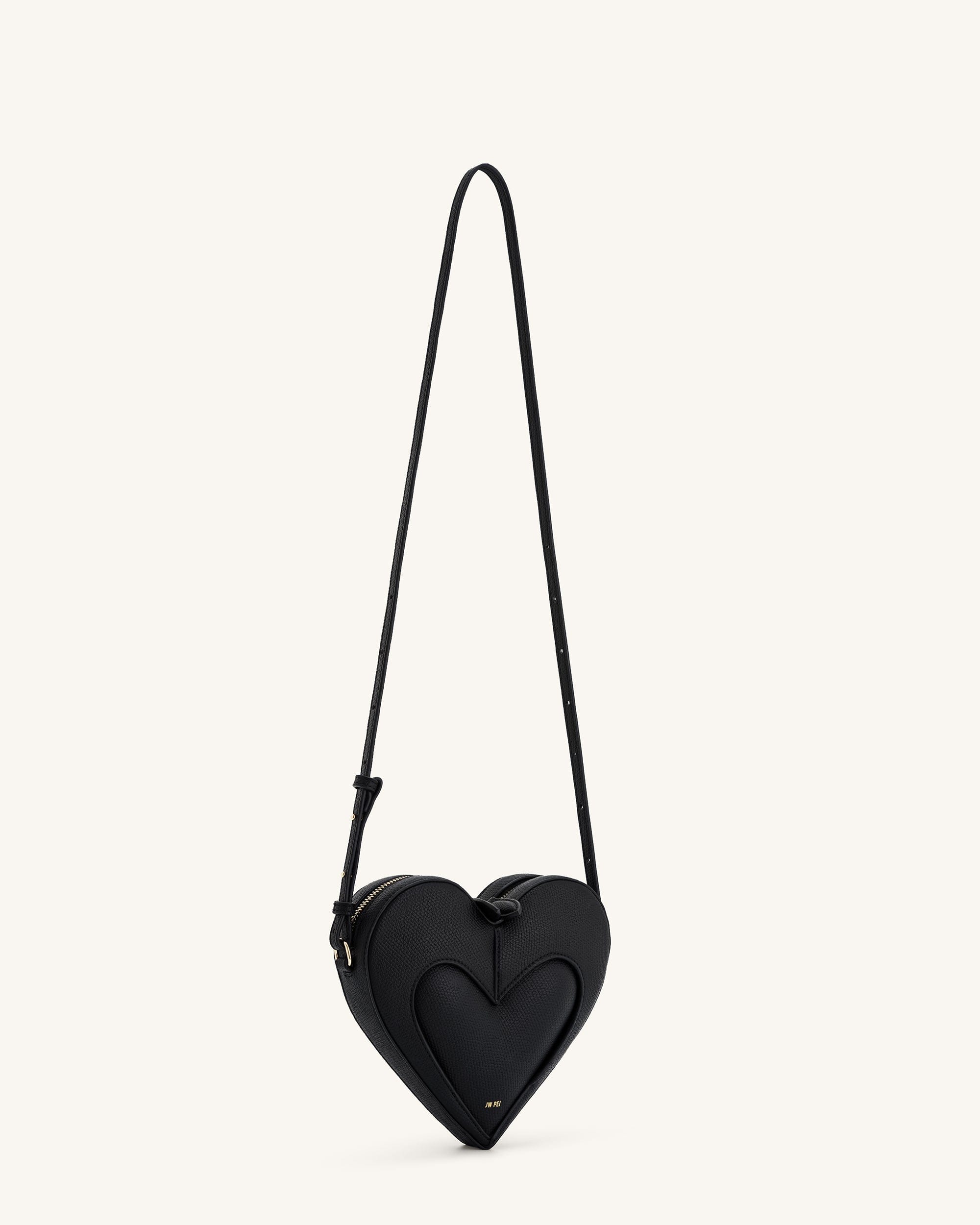 Jw Pei Francisca Heart Shaped Crossbody Bag Black
