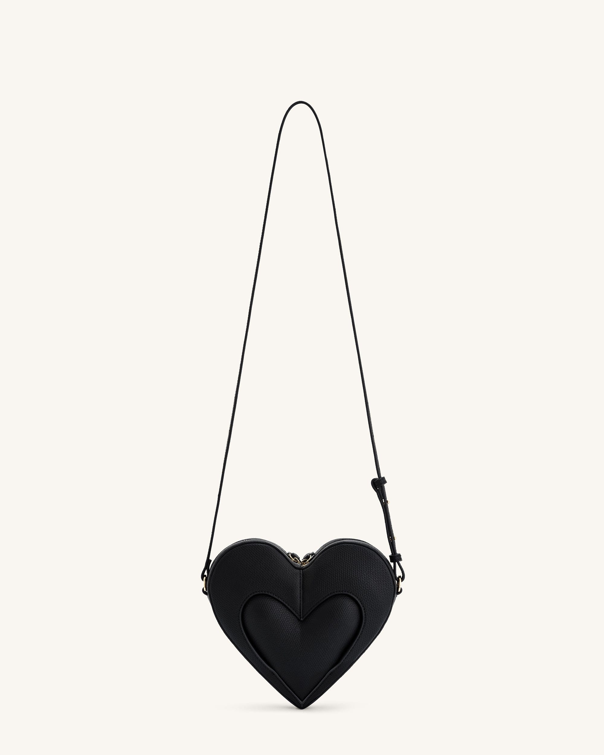 Jw Pei Francisca Heart Shaped Crossbody Bag Black