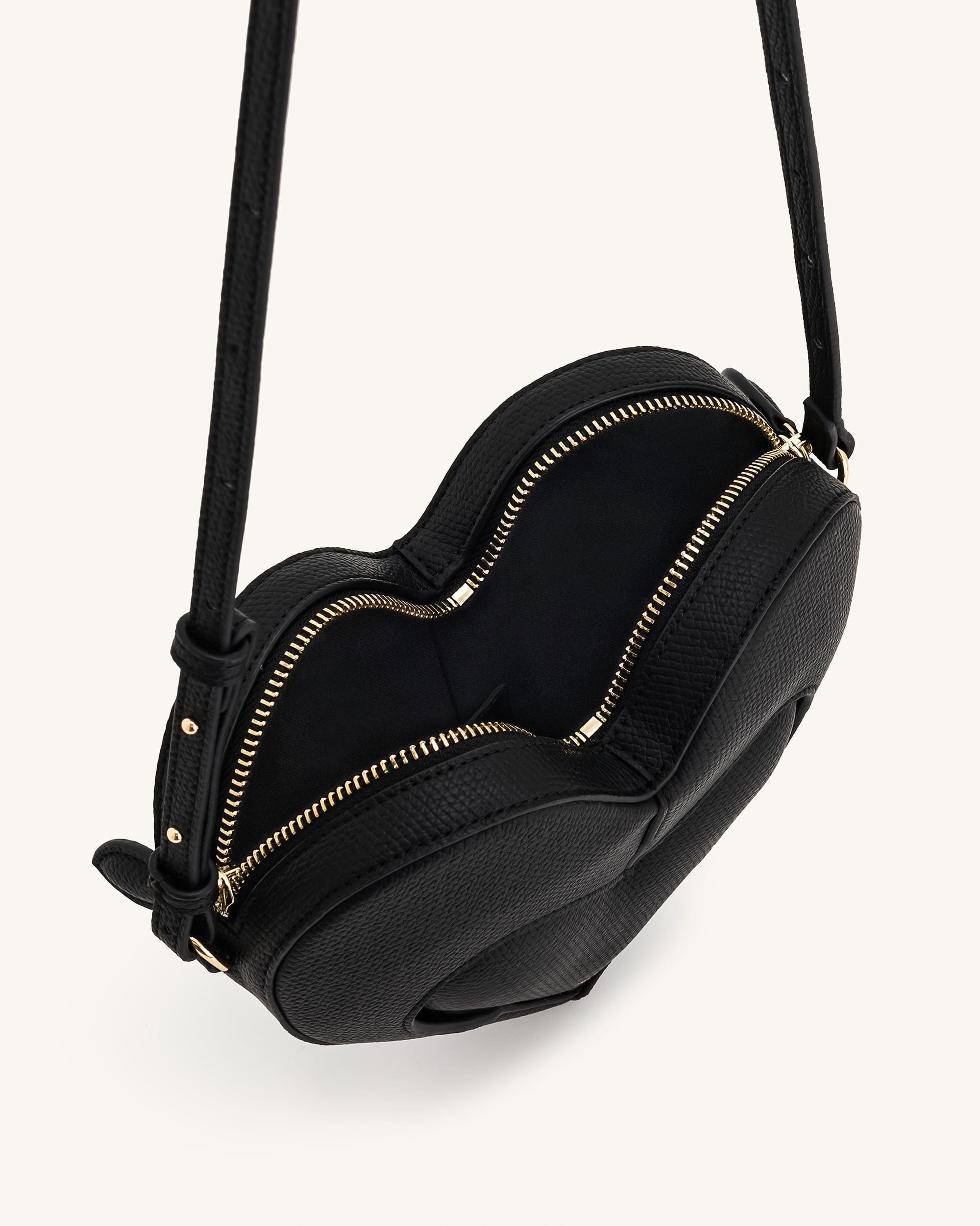 Jw Pei Francisca Heart Shaped Crossbody Bag Black