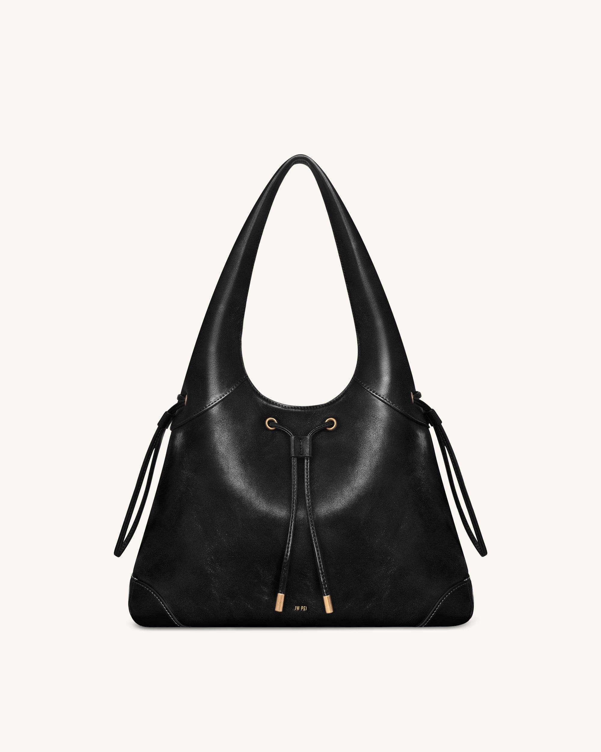 Jw Pei Celandra Drawstring Hobo Bag Black