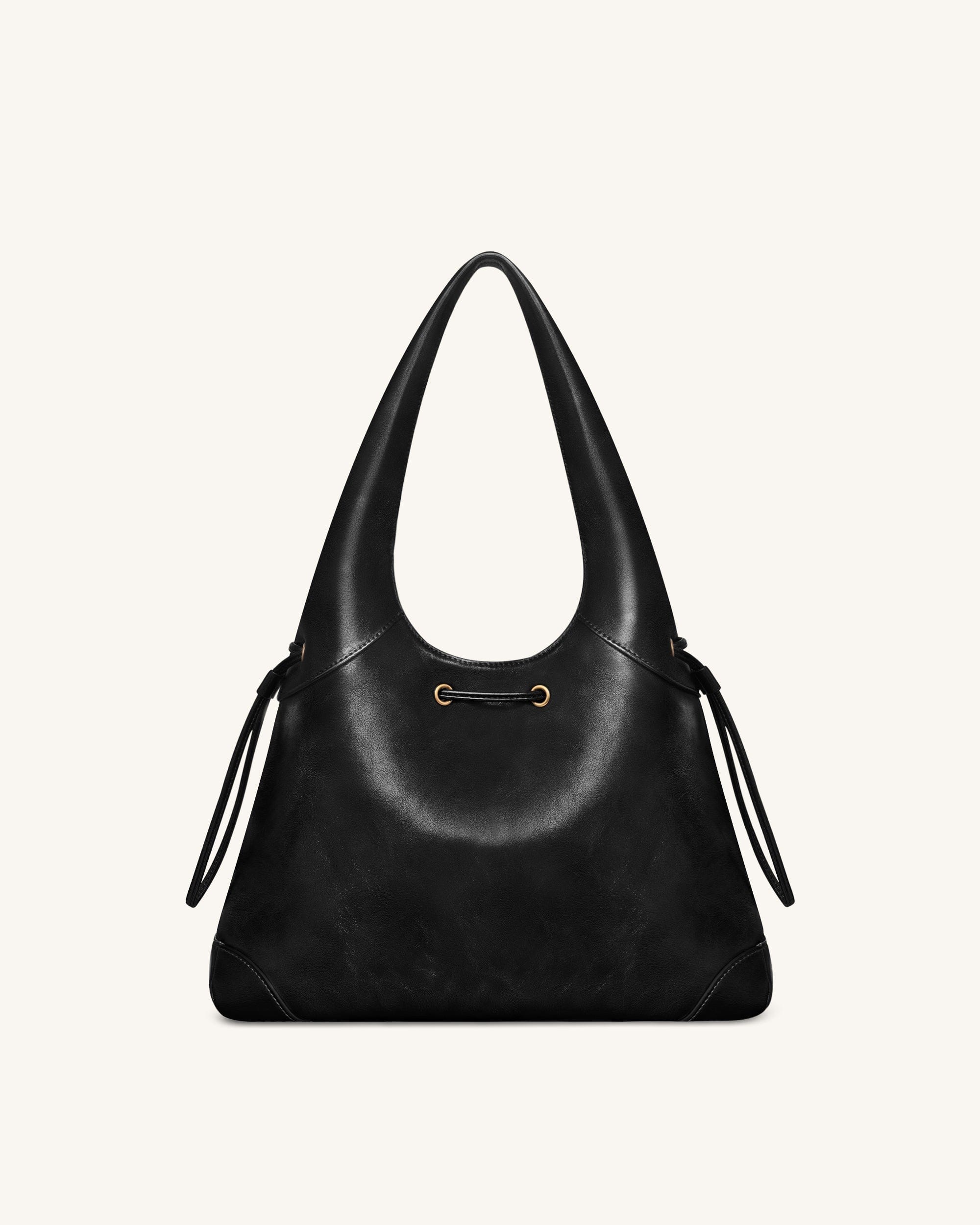 Jw Pei Celandra Drawstring Hobo Bag Black