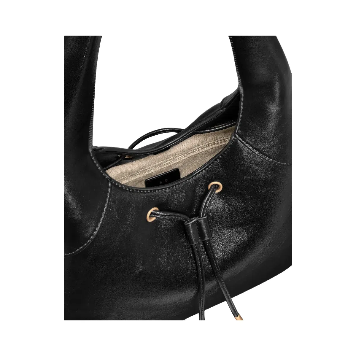 Jw Pei Celandra Drawstring Hobo Bag Black