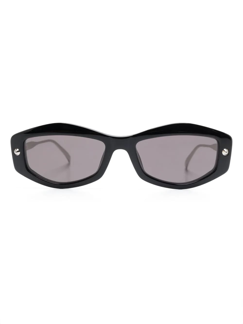 spike-studs geometrical sunglasses
