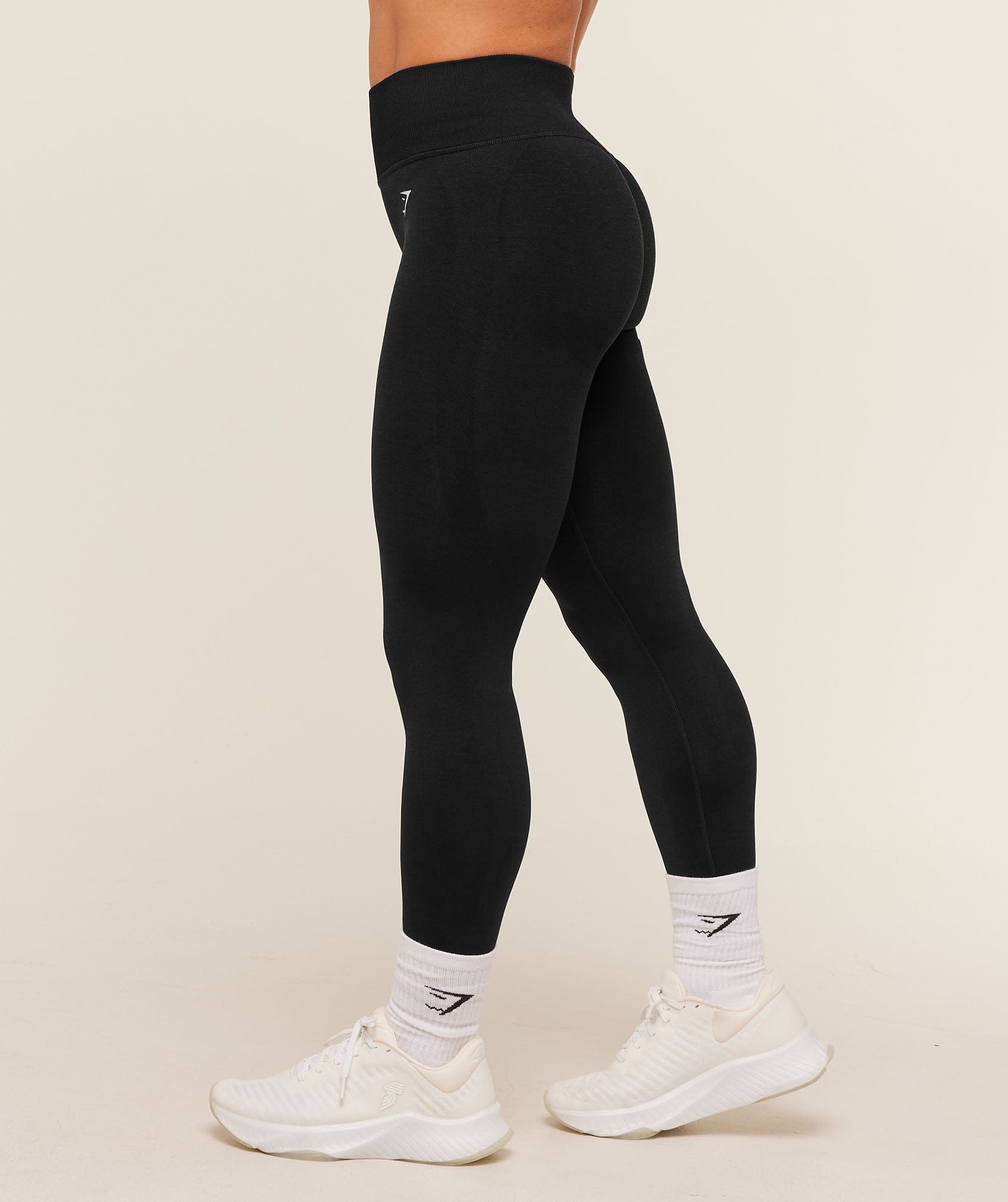 Women's Gymshark Interval Seamless Leggings Black