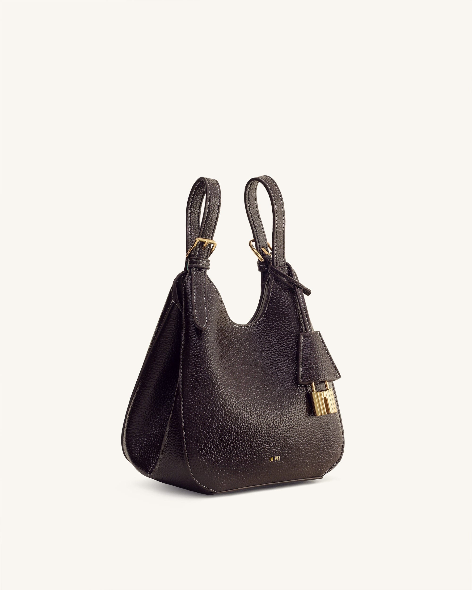 Jw Pei Ines Padlock Tote Bag Dark Brown