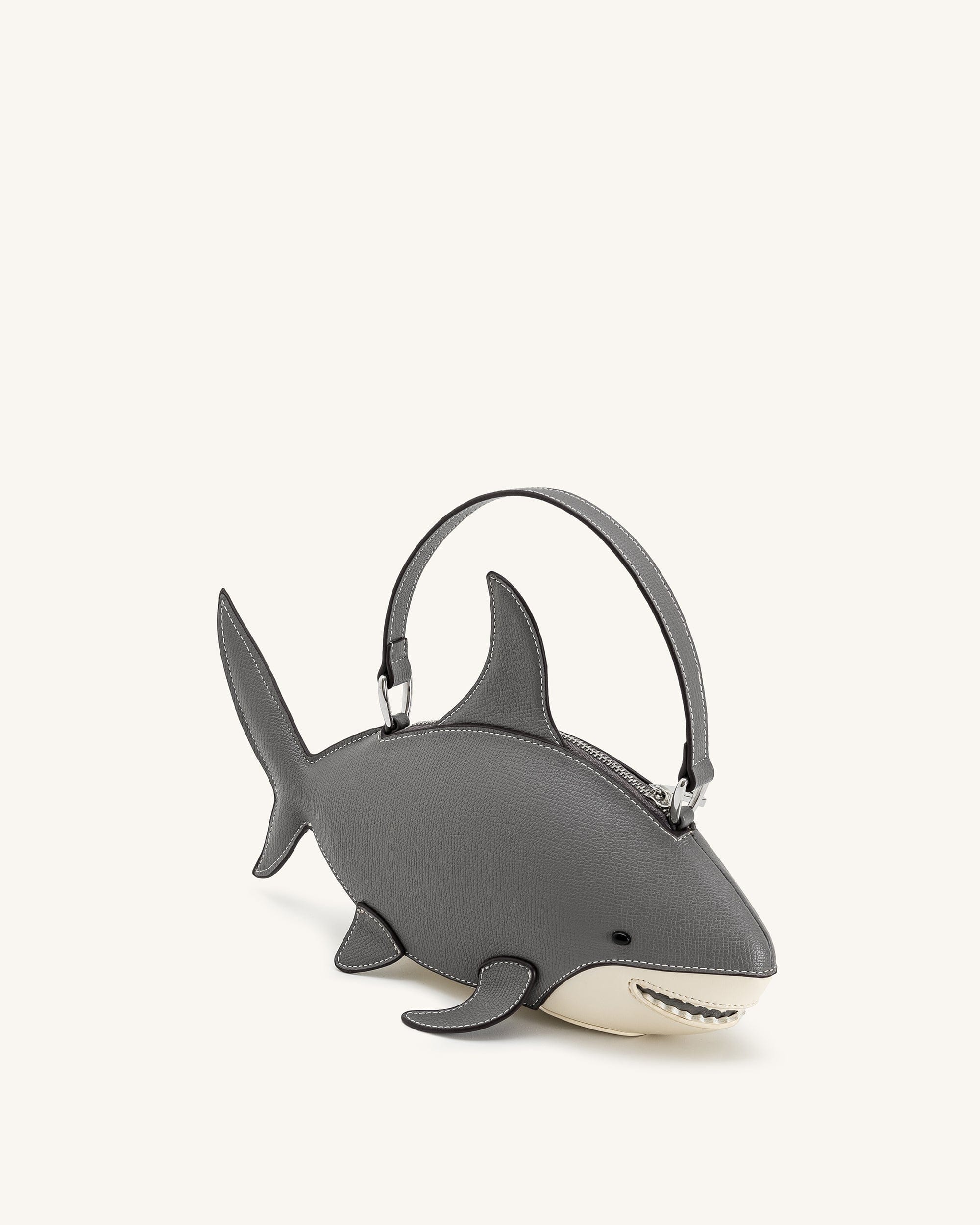Jw Pei Nerys Shark Look Top Handle Bag Grey