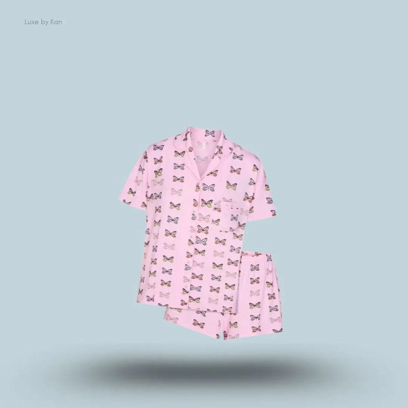 Skims Sleep Short Sleeve Button Up Set