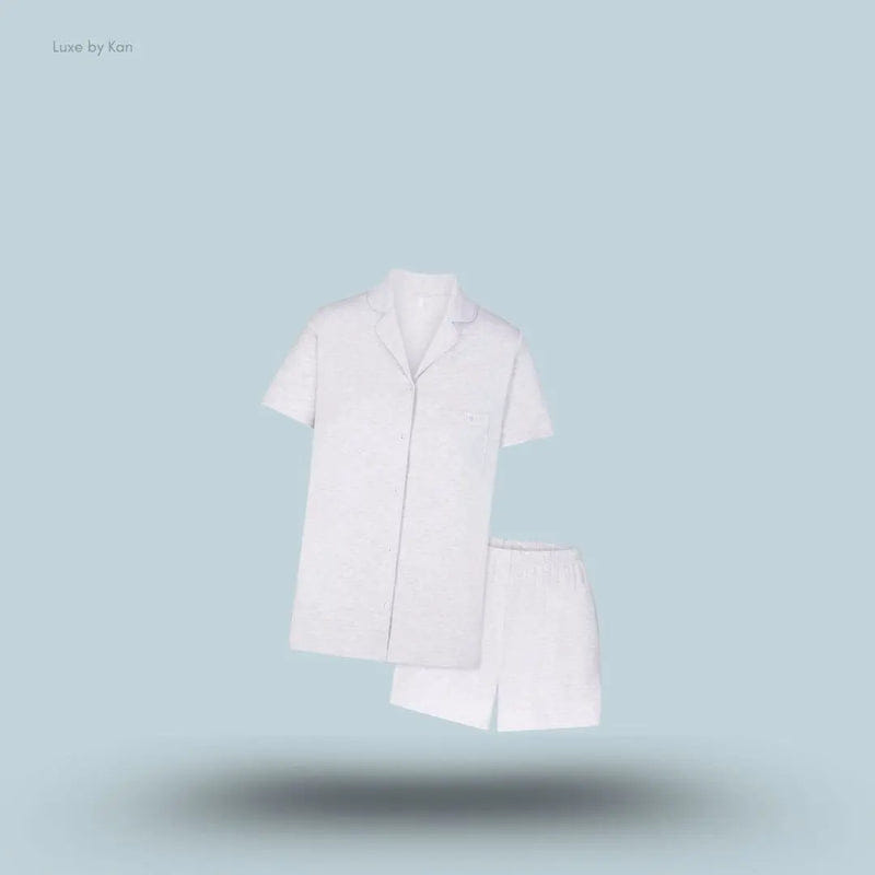 Skims Sleep Short Sleeve Button Up Set