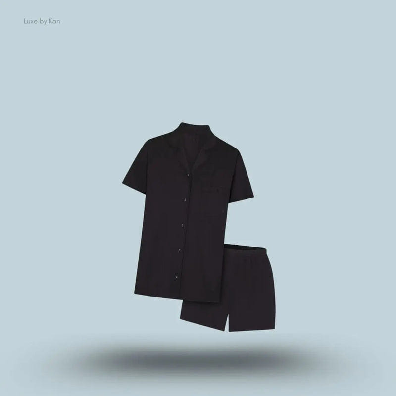 Skims Sleep Short Sleeve Button Up Set