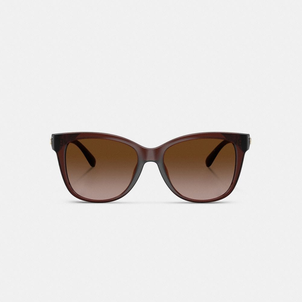 Signature Heart Oversized Square Sunglasses
