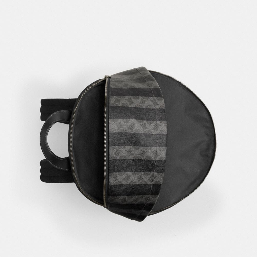Taylor Backpack In Signature Canvas With Stripes