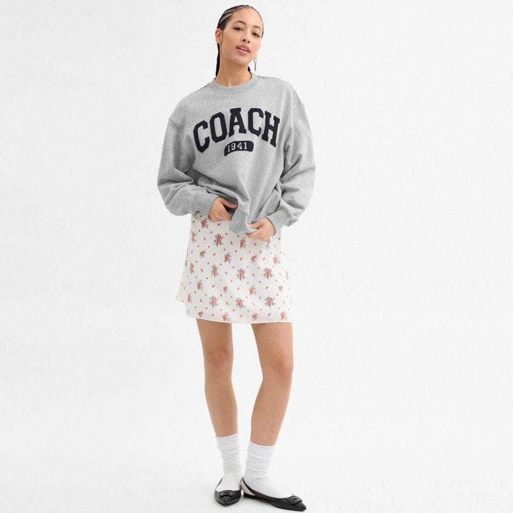 Sporty Boyfriend Crewneck Sweatshirt