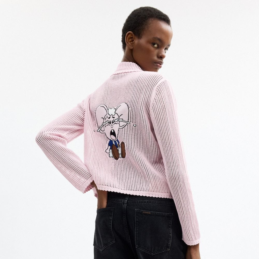 Coach | Brain Dead Kachi Mouse Cardigan In Organic Cotton