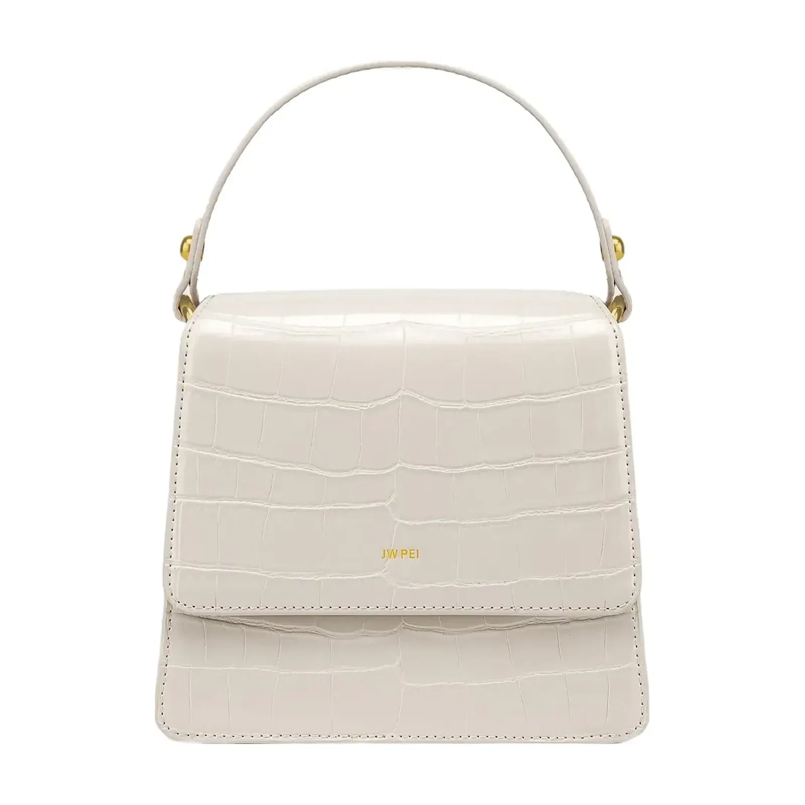 Jw Pei Fae Top Handle Crossbody Ivory Croc