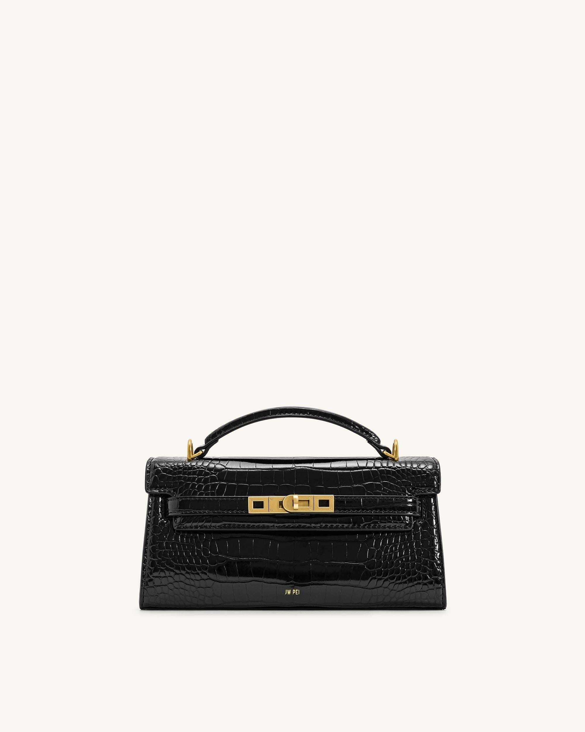 Jw Pei Noor Top Handle Bag Black Croc