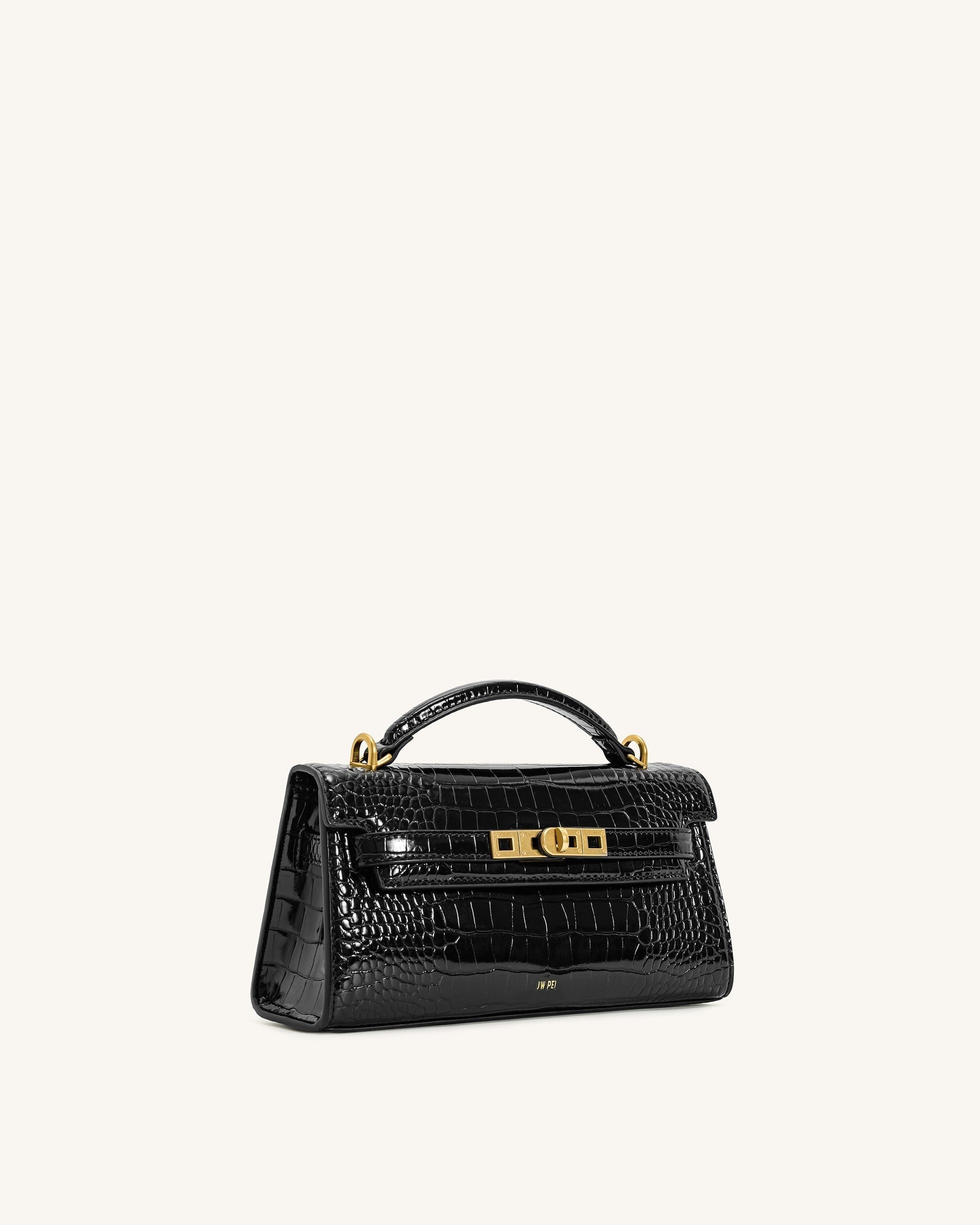 Jw Pei Noor Top Handle Bag Black Croc