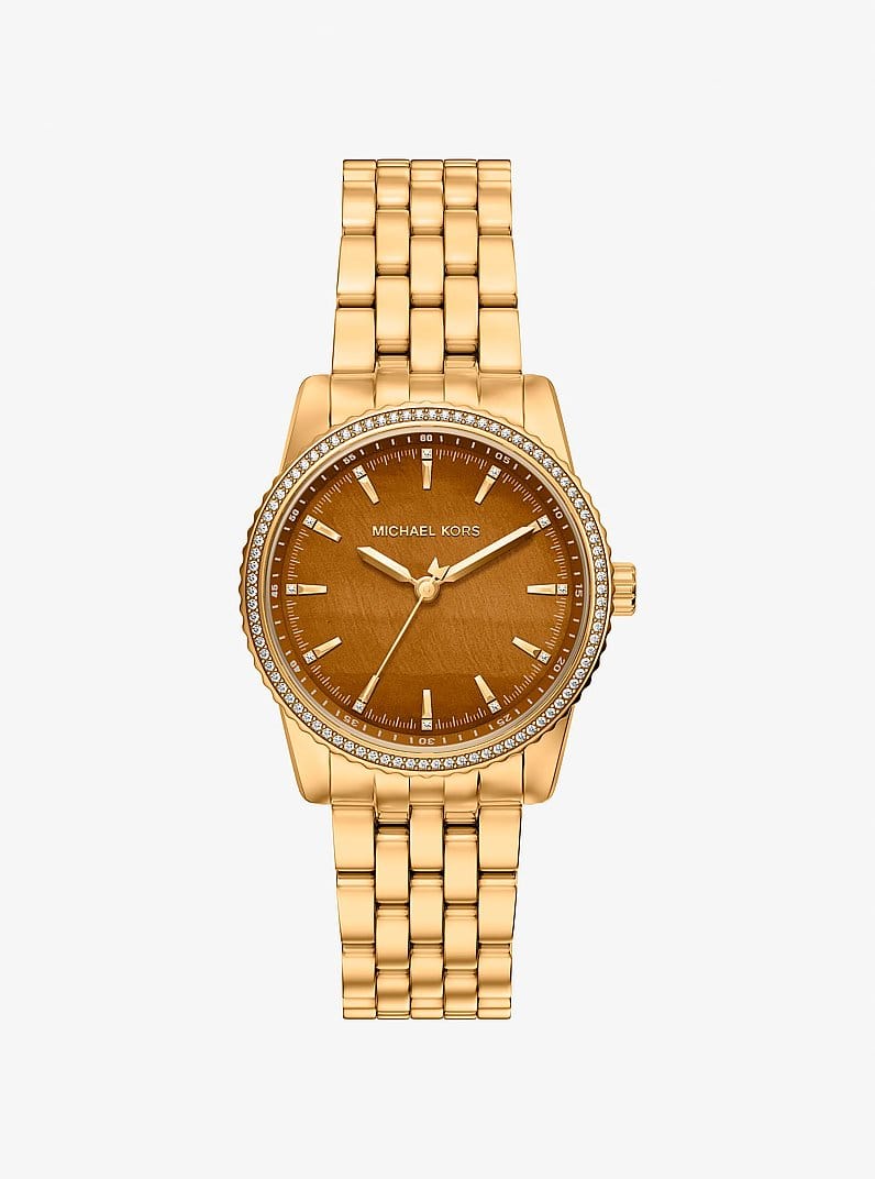 Michael Kors Bryant Pav Gold-Tone Watch