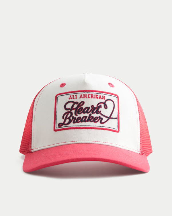 Hollister California Women's All American Heart Breaker Graphic Trucker Hat