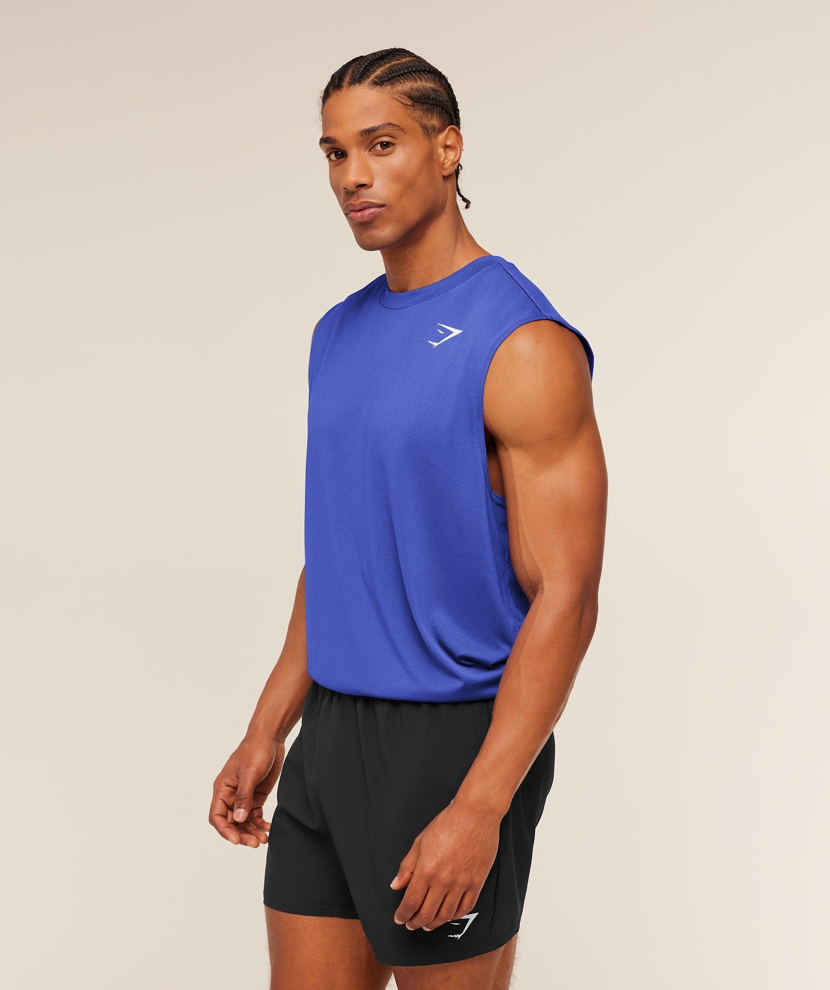 Gymshark Arrival Oversized Tank Force Blue