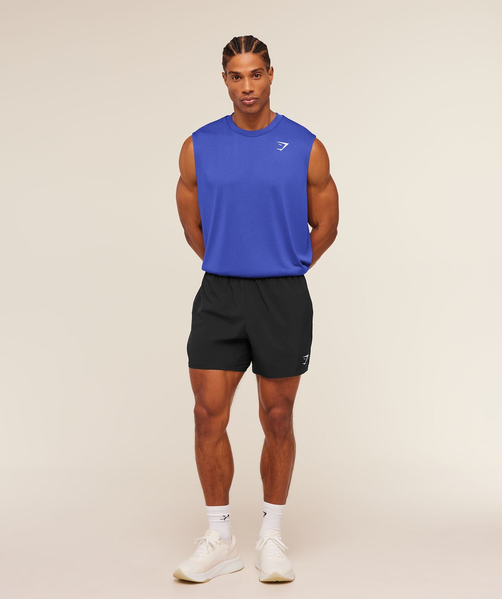Gymshark Arrival Oversized Tank Force Blue