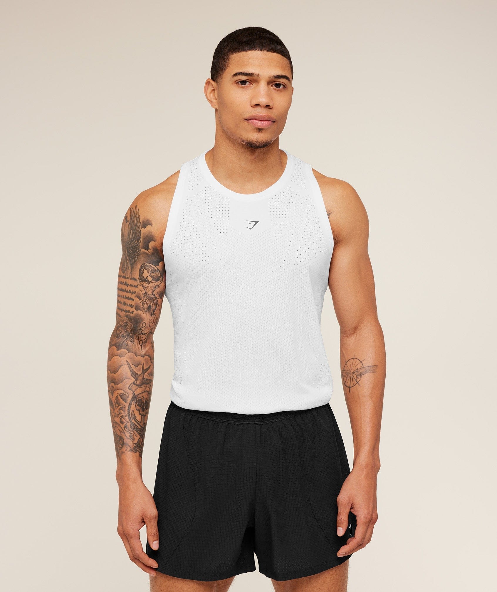 Gymshark Seamless Running Tank GS White