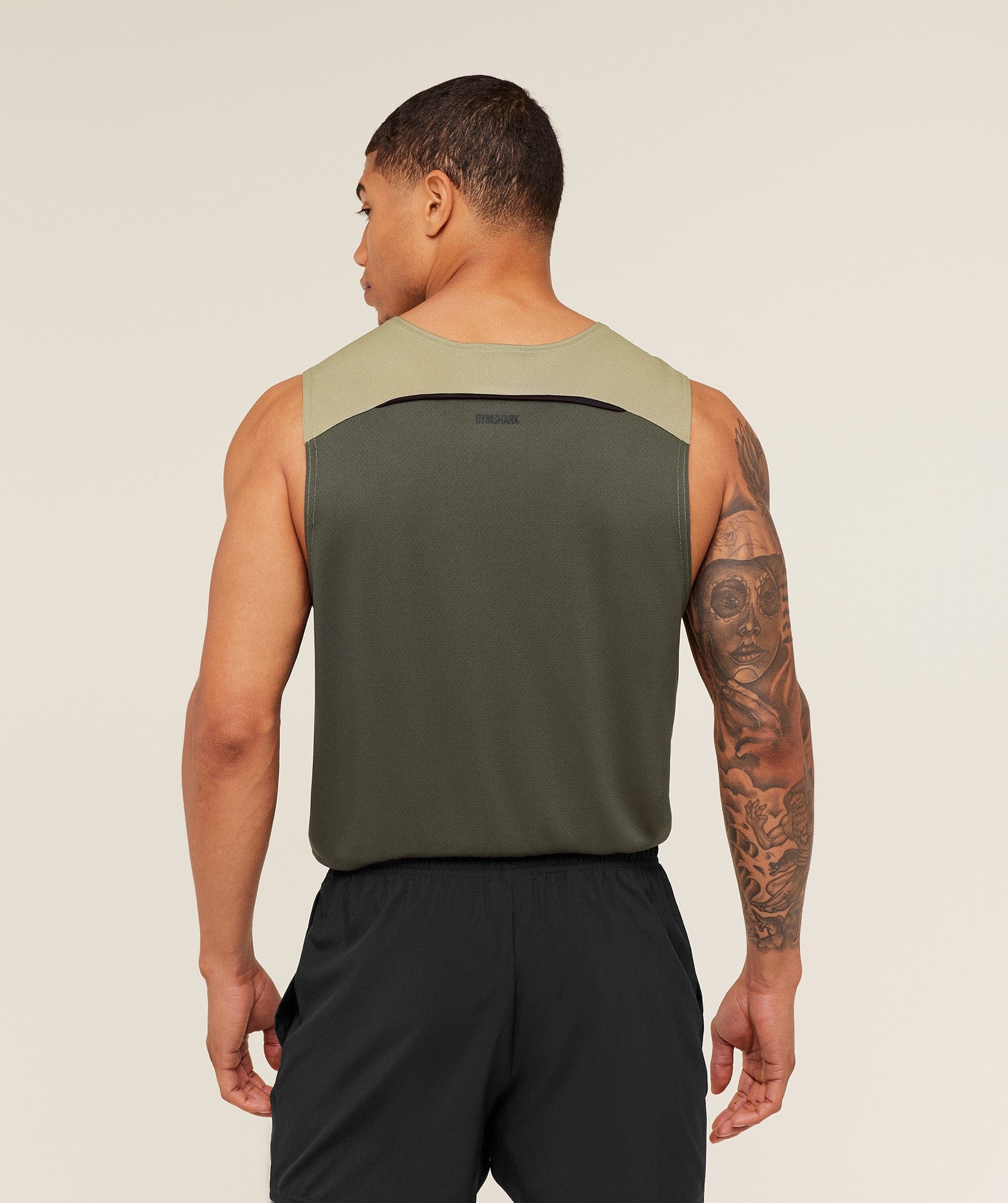 Gymshark Arrival Contrast Tank Grounded Green