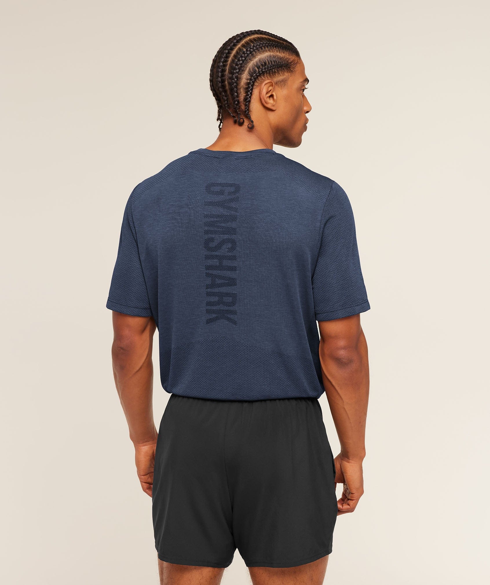Gymshark Lightweight Seamless T-Shirt Heavy Blue