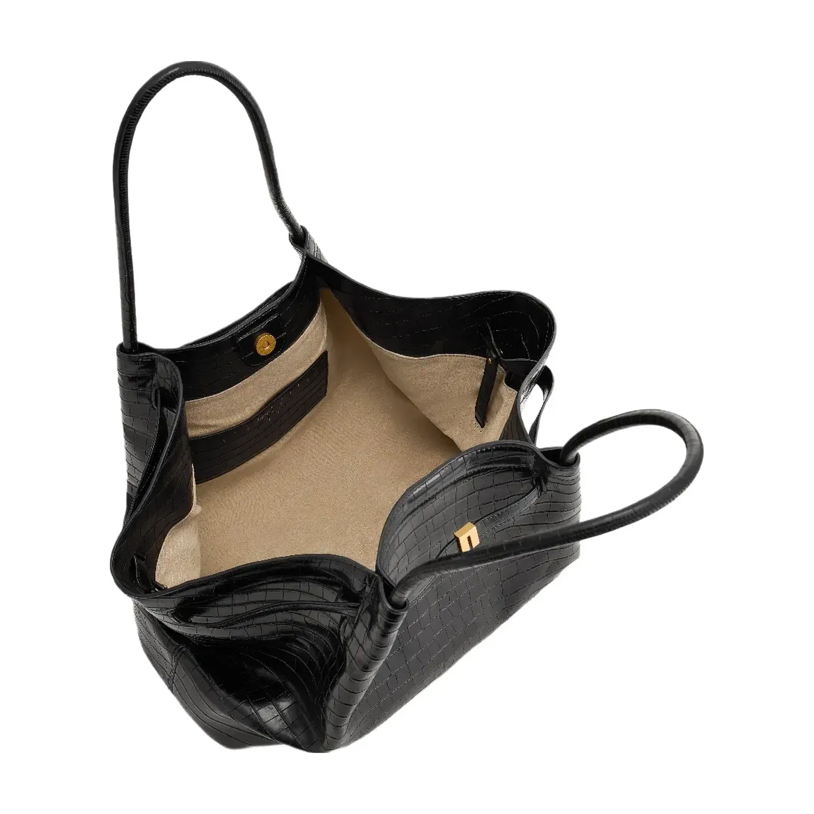 Jw Pei Hana Large Tote Bag Black Croc