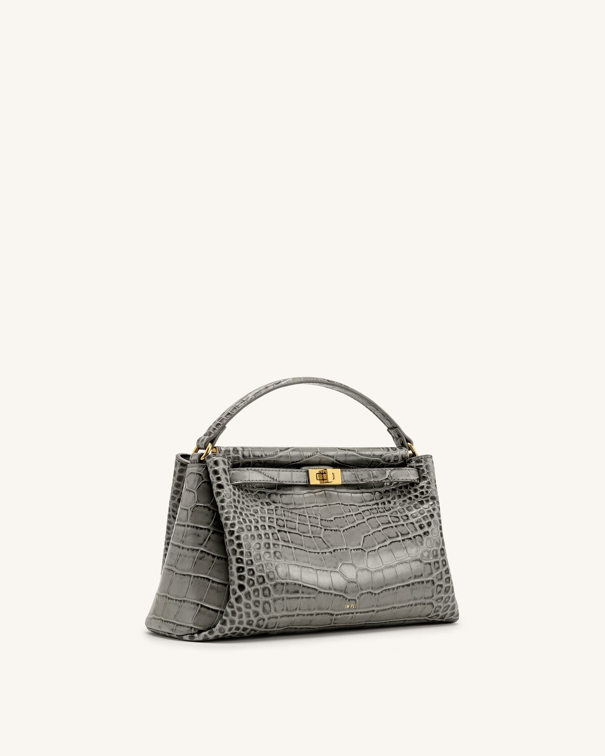 Jw Pei Carmen Top Handle Bag Grey Croc