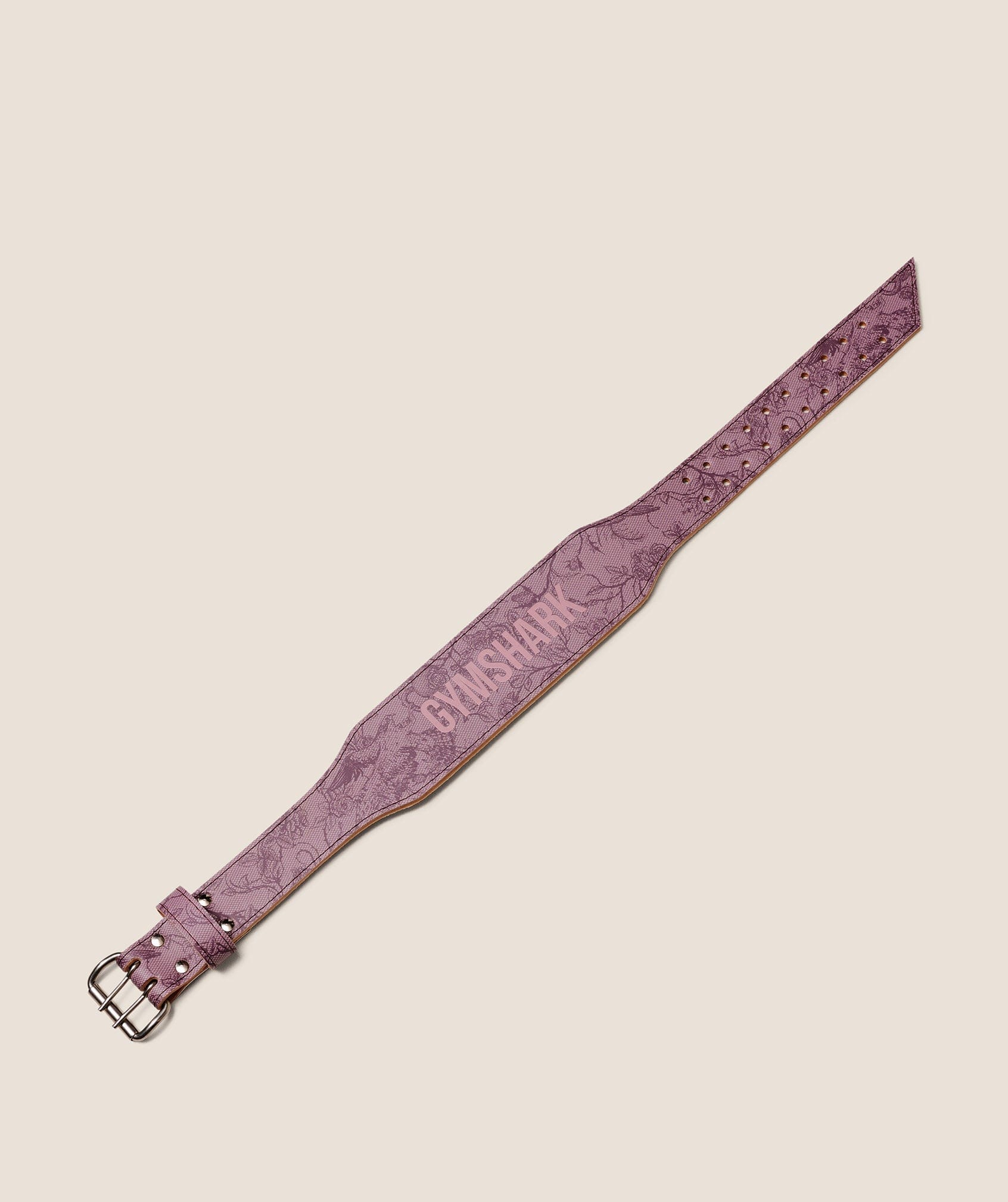 Gymshark Lace Graphic Tapered Lifting Belt Impact Burgundy