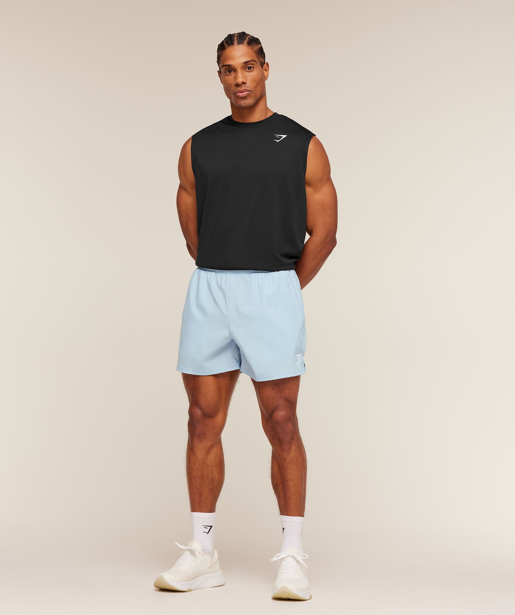 Gymshark Arrival Contrast Shorts Chilled Blue