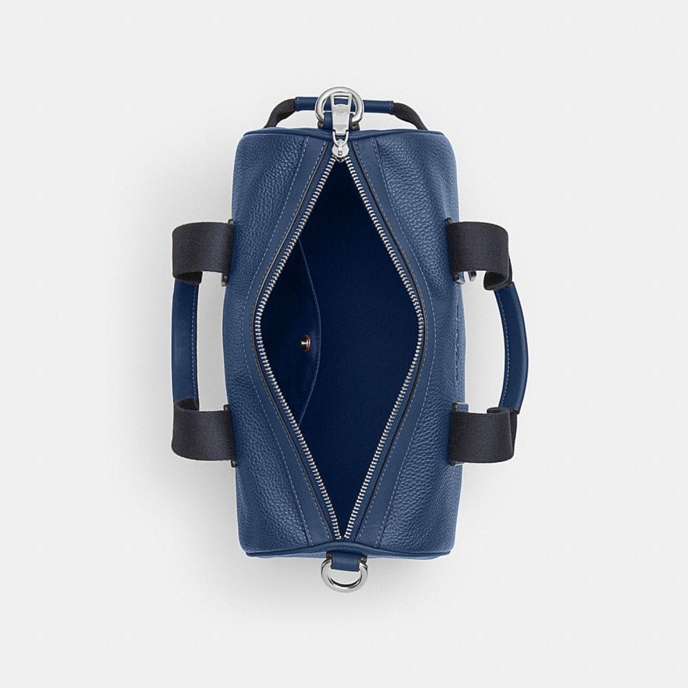 Coach Explorer Duffle Bag 28 Silver Deep Blue