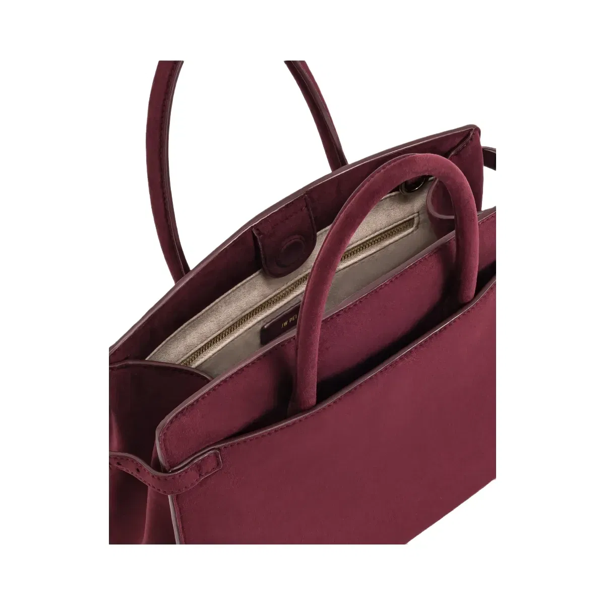 Jw Pei Saige Faux Suede Tote Bag Burgundy