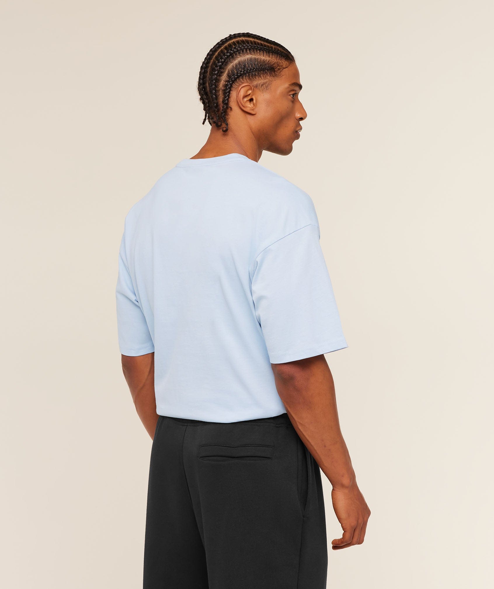 Gymshark Crest Oversized T-Shirt Chilled Blue