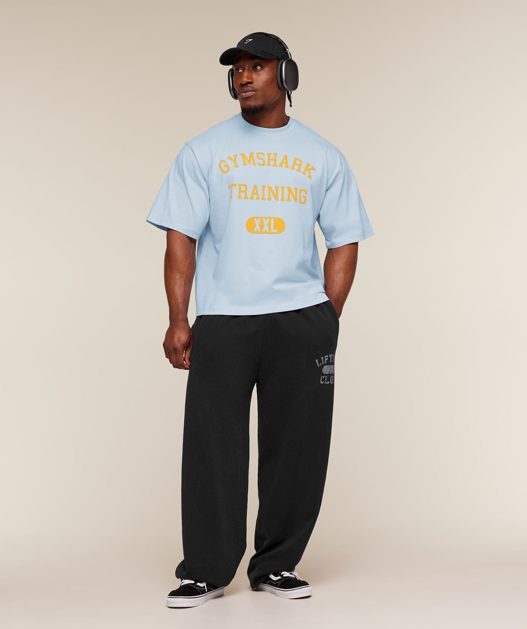 Gymshark Gymshark Training Graphic T-Shirt Light Grey Core Marl