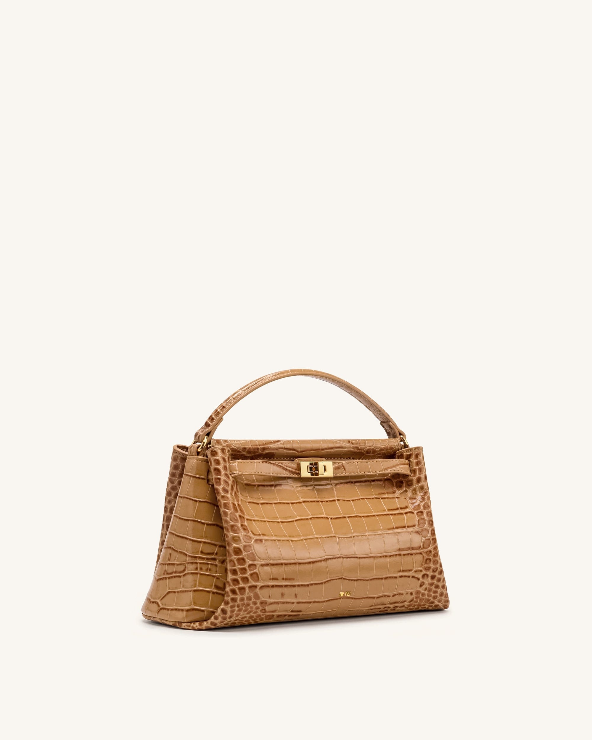 Jw Pei Carmen Top Handle Bag Khaki Croc