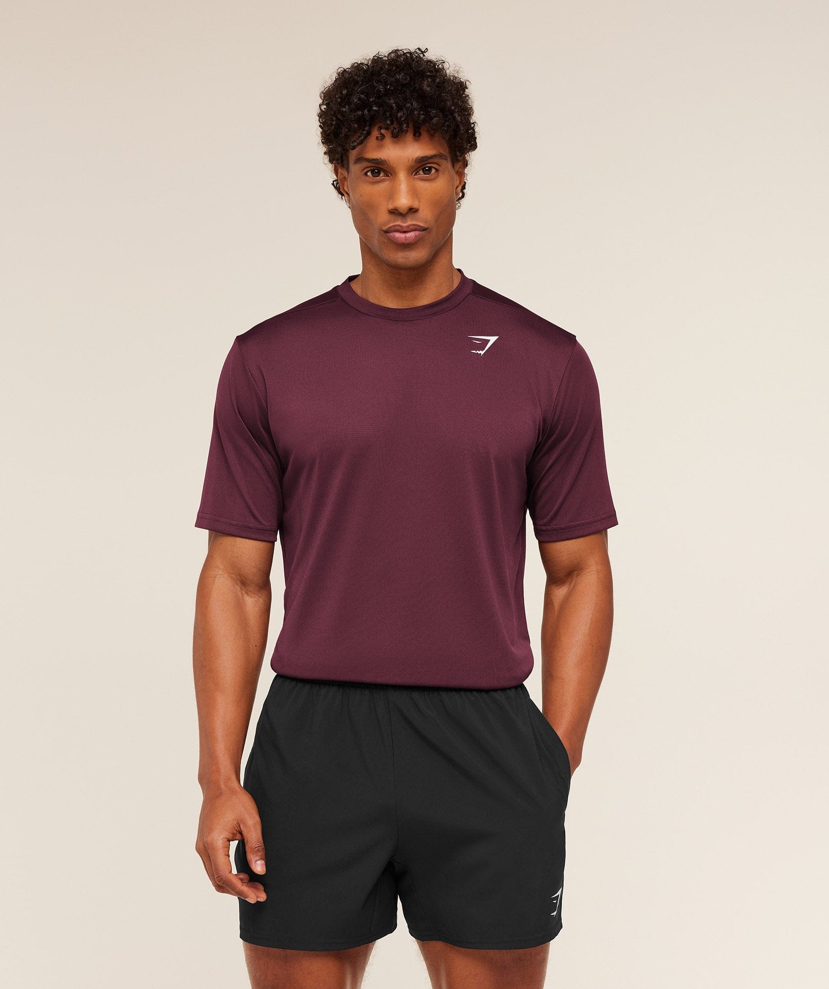 Gymshark Arrival T-Shirt Gs Impact Burgundy