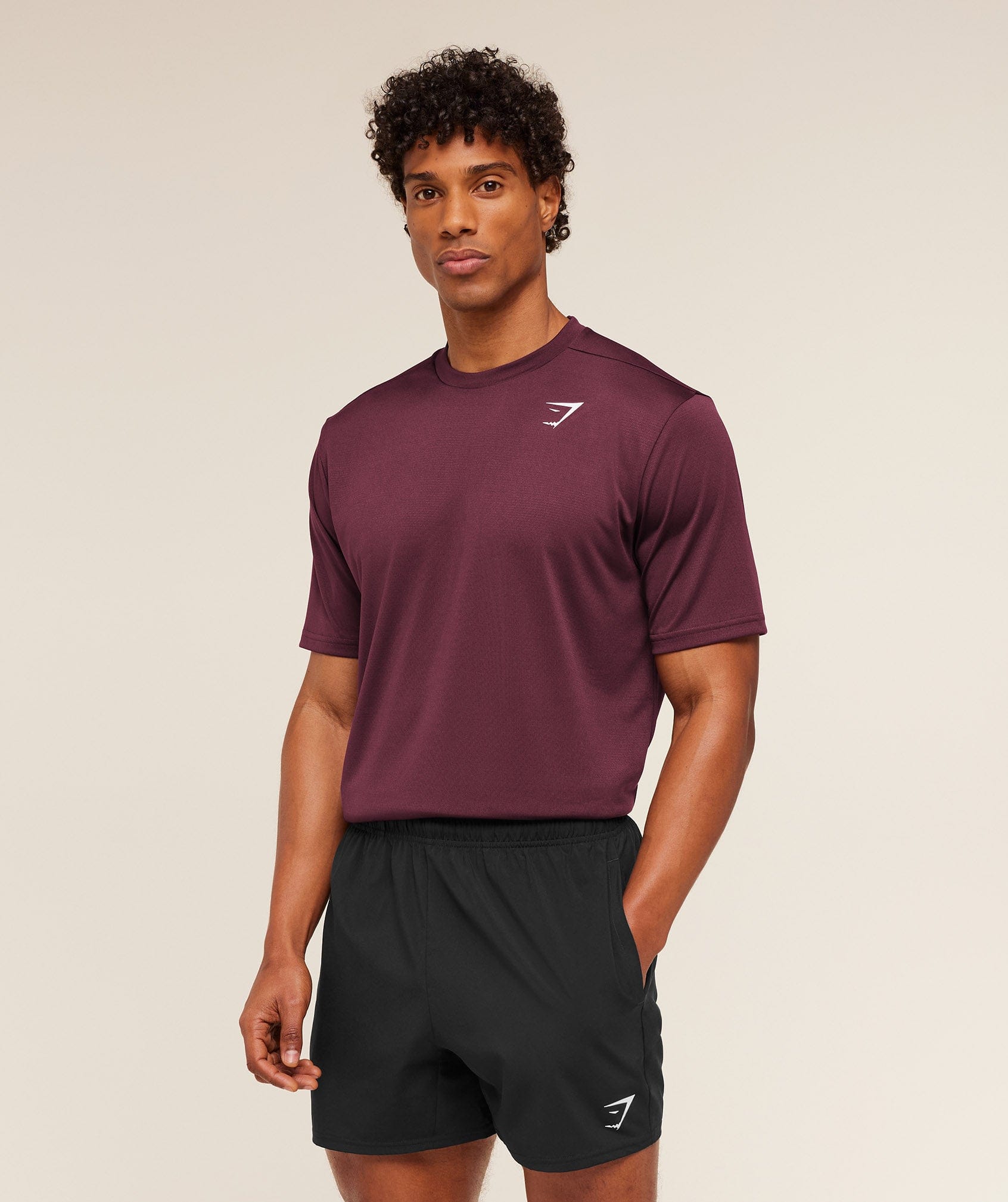 Gymshark Arrival T-Shirt Gs Impact Burgundy