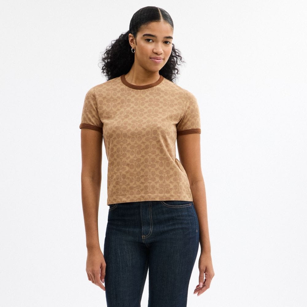 Signature Ringer T-Shirt In Organic Cotton