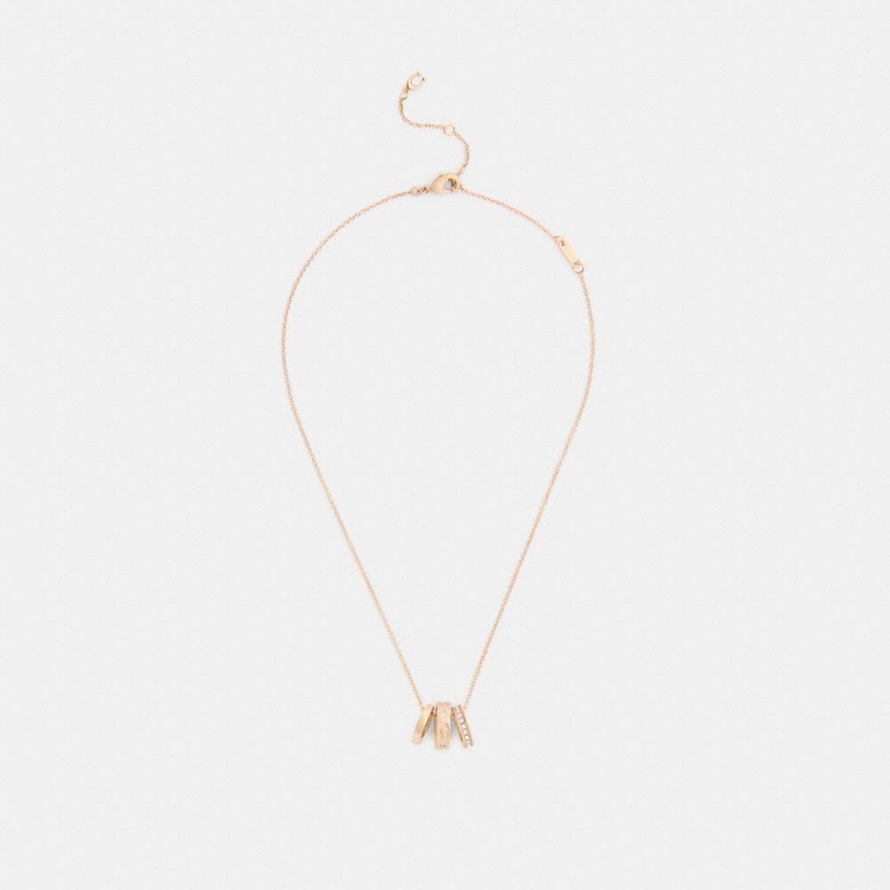 Repeated C Rondelle Necklace