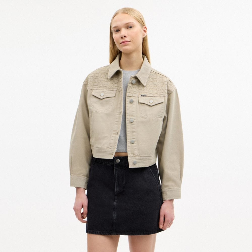 Garment Dyed Denim Jacket